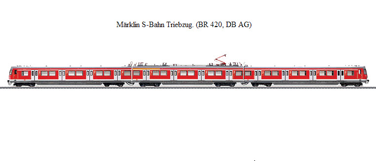 Märklin S-Bahn Triebzug. (BR 420, DB AG)